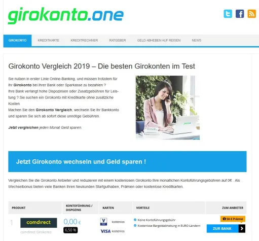Ein Girokonto Vergleich lohnt sich immer Bild: Ein Girokonto Vergleich lohnt sich immer