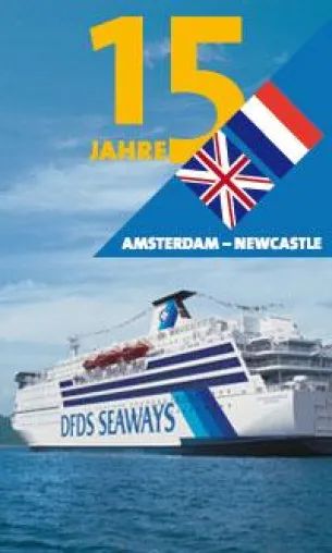 Amsterdam - Newcastle: DFDS feiert 15-jähriges Routenjubiläum Bild: Amsterdam - Newcastle: DFDS feiert 15-jähriges Routenjubiläum