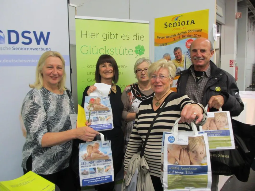 Deutsche Seniorenwerbung (DSW) auf der Dortmunder Messe SeniorA