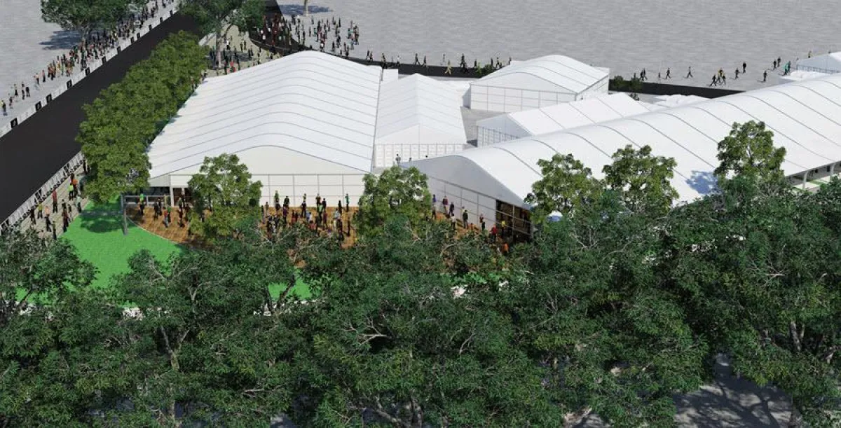 Eine der VIP-Locations für den Grand Départ in Düsseldorf