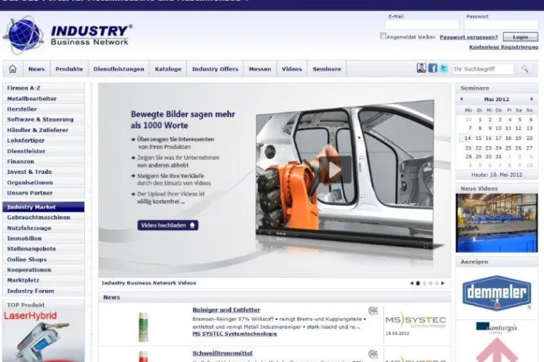 Umstrukturierung des INDUSTRY Business Network® Bild: Umstrukturierung des INDUSTRY Business Network®