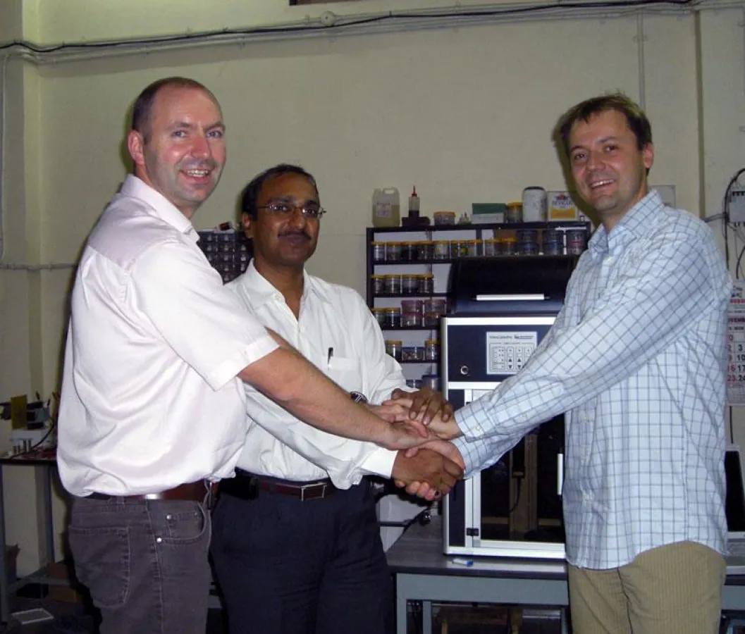 Vertragsabschluss mit indischem Vertreter „Puretronics“