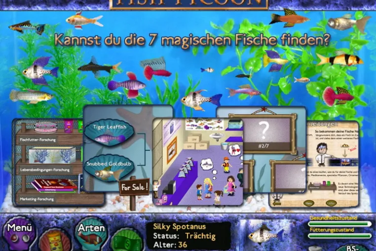 Bild: Fish Tycoon: Lehrreiche Aquarium-Simulation jetzt auch in Deutsch verfügbar
