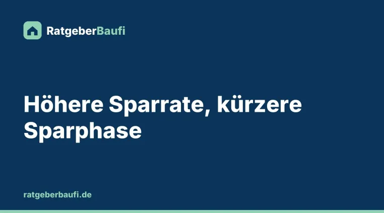 Bild: Wie kann man schnell Eigenkapital ansparen? Warum die Sparrate für die Bank zählt