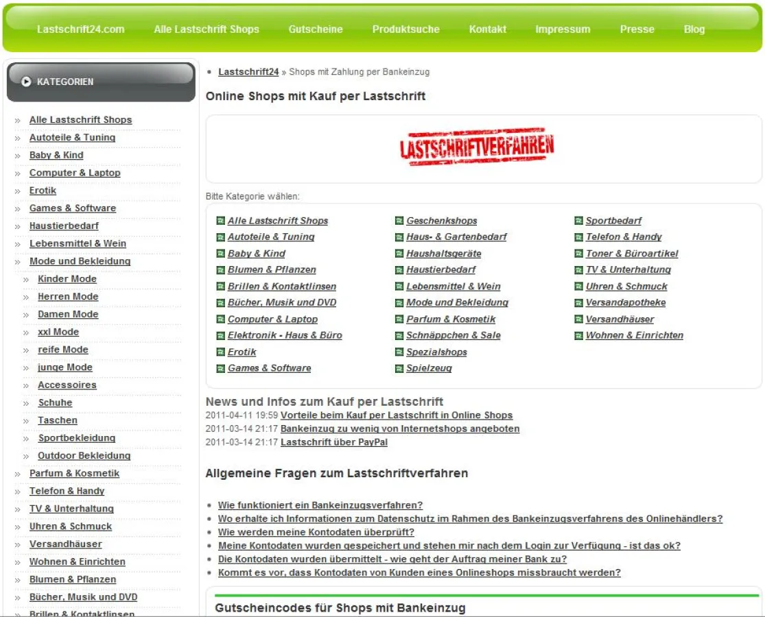 Themenportal Lastschrift24.com