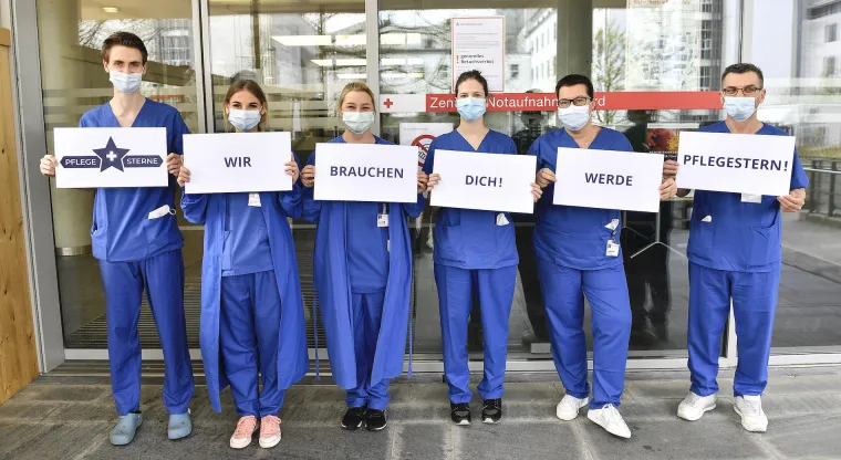 Pflegesterne-Aktion für #WirVsVirus Programm der Bundesregierung ausgewählt Bild: Pflegesterne-Aktion für #WirVsVirus Programm der Bundesregierung ausgewählt