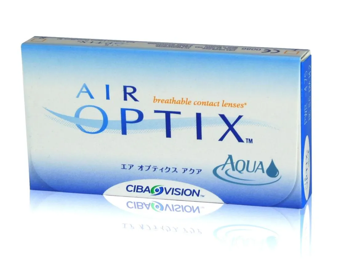 AirOptix Aqua, eine von vielen Markenlinsen, auf die Linsenhaus.com seinen Newsletterempfängern 10% Rabatt gewährt.