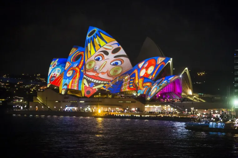 Vivid Sydney verwandelt die Hafenstadt mit Licht, Musik und Ideen Bild: Vivid Sydney verwandelt die Hafenstadt mit Licht, Musik und Ideen