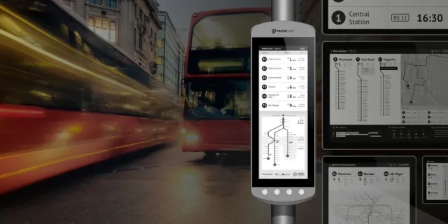 Bild: Digital Signage im Smart Public Transport: Effiziente E-Paper-Lösungen für den ÖPNV