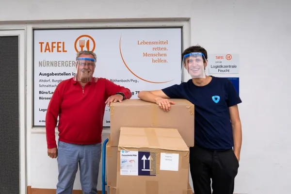 Bild: 80.000 Faceshields für bundesweite Spendenaktion