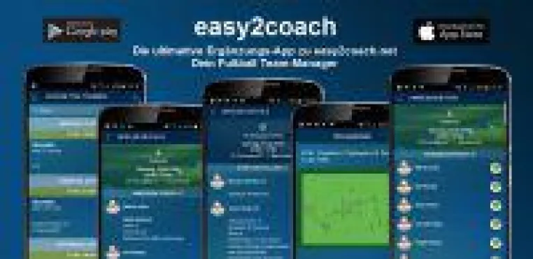 Die easy2coach Team-Manager App begeistert die App-Gemeinde von der Kreisliga bis zur Bundesliga Bild: Die easy2coach Team-Manager App begeistert die App-Gemeinde von der Kreisliga bis zur Bundesliga