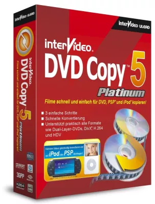 Bild: Ulead vertreibt neues InterVideo DVD Copy 5 Platinum in Deutschland - All-in-one Video Kopier- und Konver- tierungsprogramm für Videos