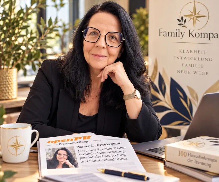 Was vor der Krise beginnt: Jacqueline Susanne Steiner verbindet Mentaltraining und Familienbegleitung Bild: Was vor der Krise beginnt: Jacqueline Susanne Steiner verbindet Mentaltraining und Familienbegleitung