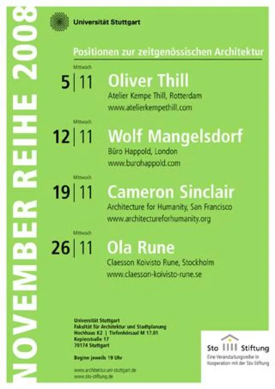 Das Programm der Novemberreihe 2008