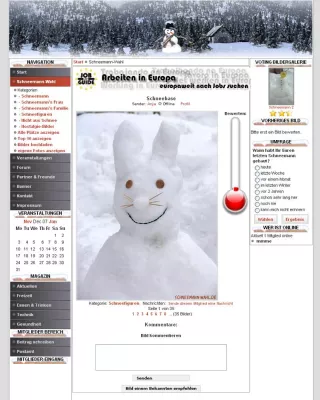 Bild: Schönster und lustigster Schneemann Deutschlands gesucht