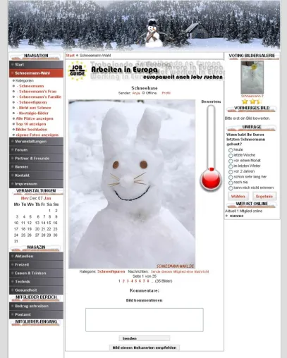Bild: Schönster und lustigster Schneemann Deutschlands gesucht
