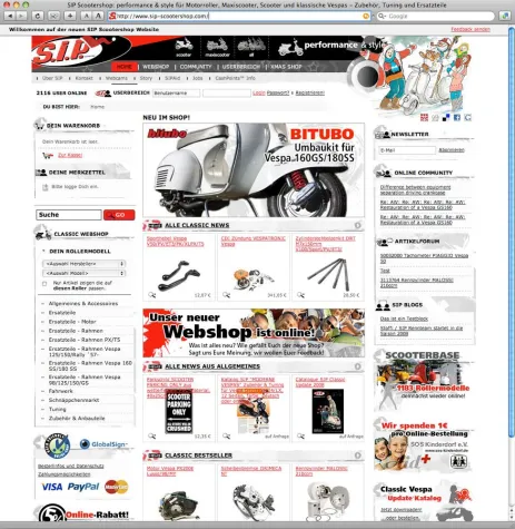 Bild: Motorroller Zubehör Spezialist gibt Relaunch seines Webshops bekannt