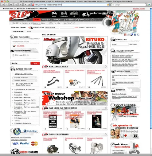 Bild: Motorroller Zubehör Spezialist gibt Relaunch seines Webshops bekannt