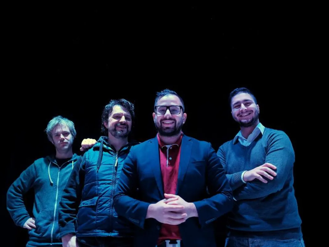 v.l.n.r Talie Wijlens, Armin M Scheuten, Danny Haek und Ehaab Amairi