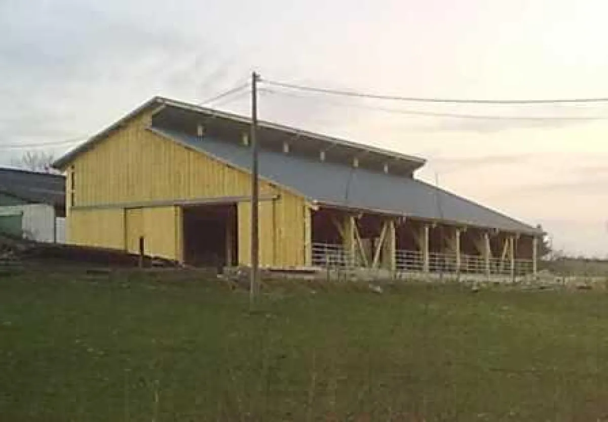 Der neue Stall auf Hof Mabrouck