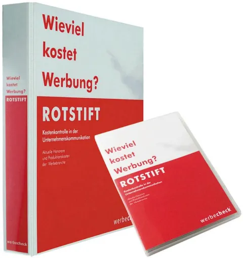 Bild: Die aktuellen Honorare und Produktionskosten der Werbebranche - der ROTSTIFT 2007 ist da