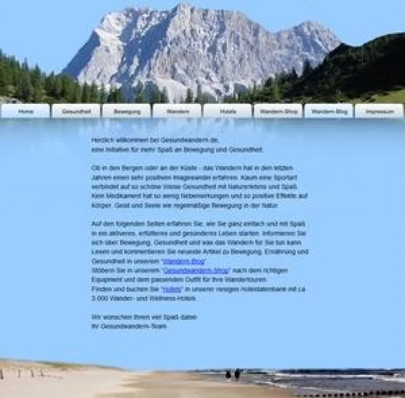 Bloggen, buchen, shoppen - gesundwandern.de startet Portal
