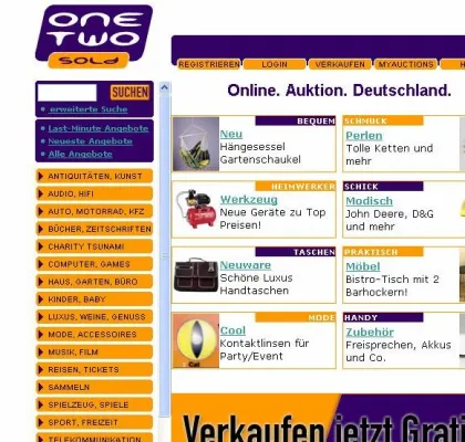 Bild: Gratistestwochen auf OneTwoSold.de
