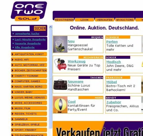 Bild: Gratistestwochen auf OneTwoSold.de