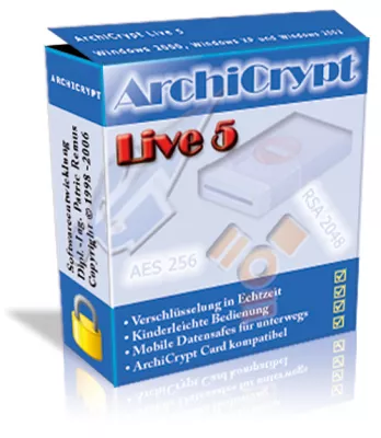 Bild: ArchiCrypt Live 5: Das virtuelle Alles-in-Sicherheit-Laufwerk