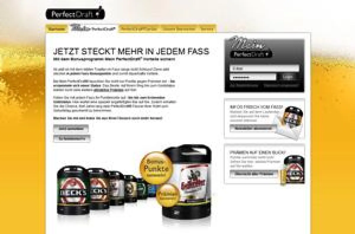 Mit PerfectDraft® Prämien zapfen