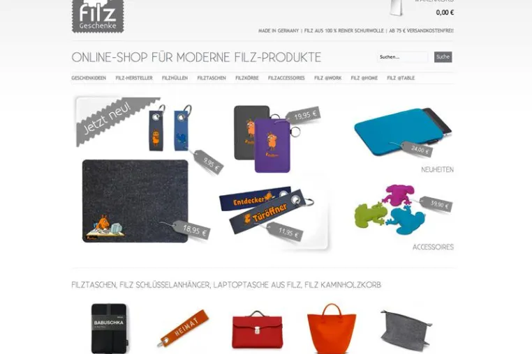 Filz-Geschenke.de erweitert das Sortiment um weitere Filz-Produkte Bild: Filz-Geschenke.de erweitert das Sortiment um weitere Filz-Produkte