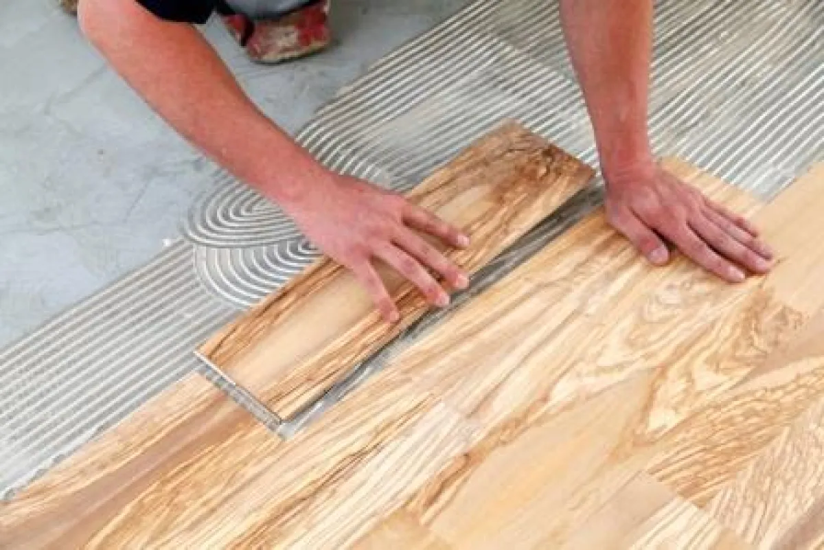 Parkett im Badezimmer ist mit der Systemlösung der PCI kein Problem.