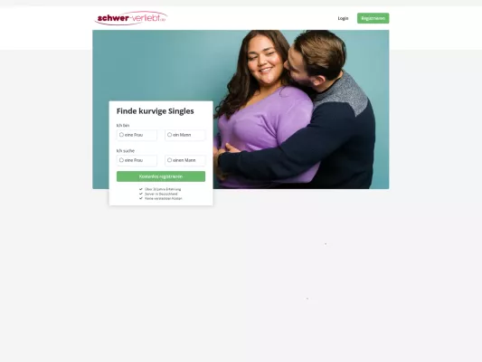 Bild: Liebe in allen Kurven: schwer-verliebt.de startet als Singlebörse für mollige Menschen und ihre Verehrer