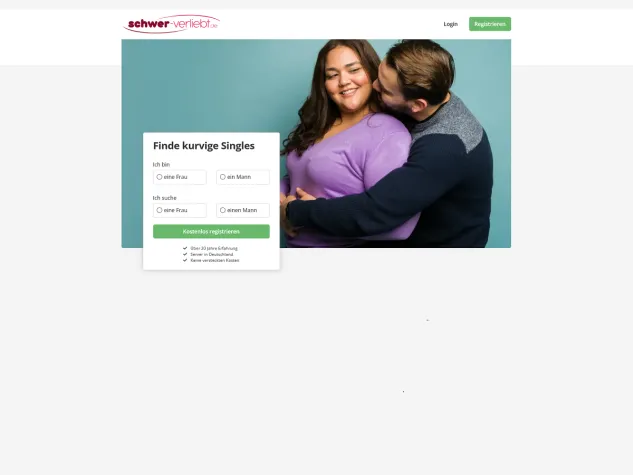 Bild: Liebe in allen Kurven: schwer-verliebt.de startet als Singlebörse für mollige Menschen und ihre Verehrer