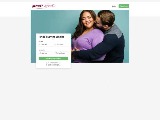 Bild: Liebe in allen Kurven: schwer-verliebt.de startet als Singlebörse für mollige Menschen und ihre Verehrer
