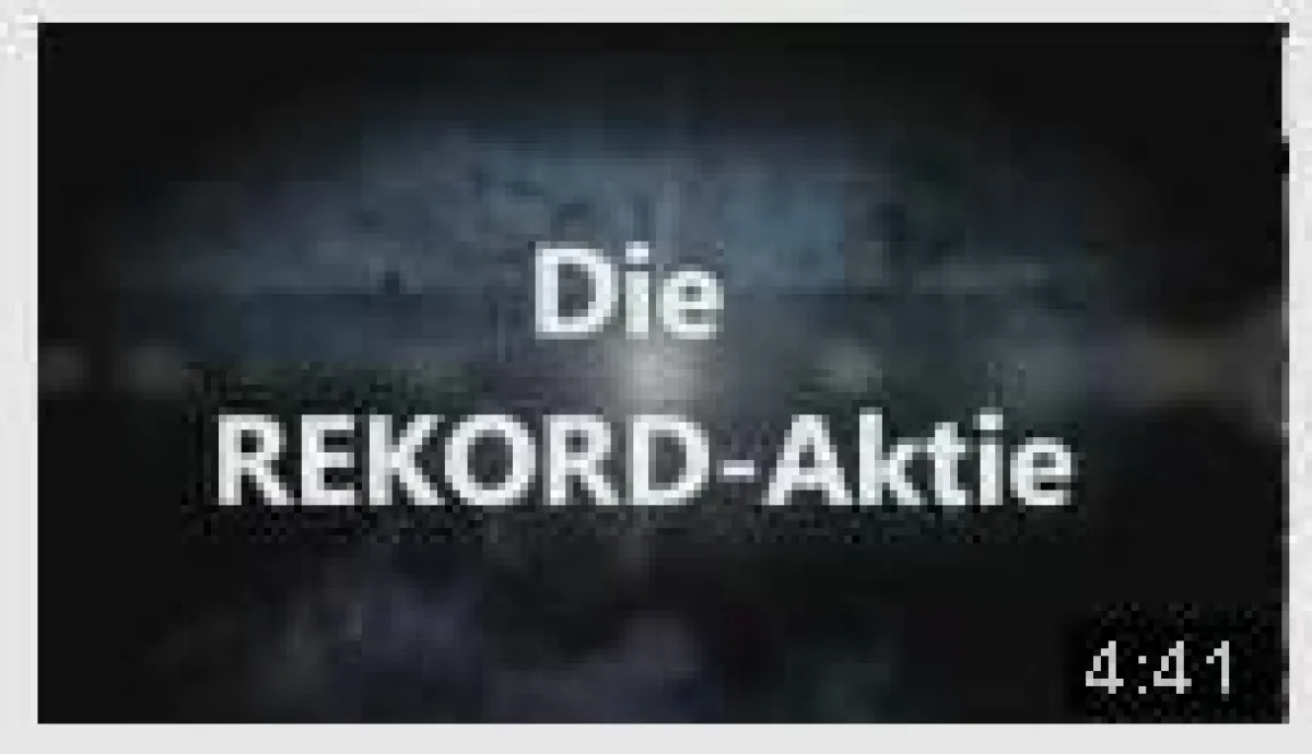 Youtube Video Aktie Pennystock happyhotstock Börsenbrief Rekord