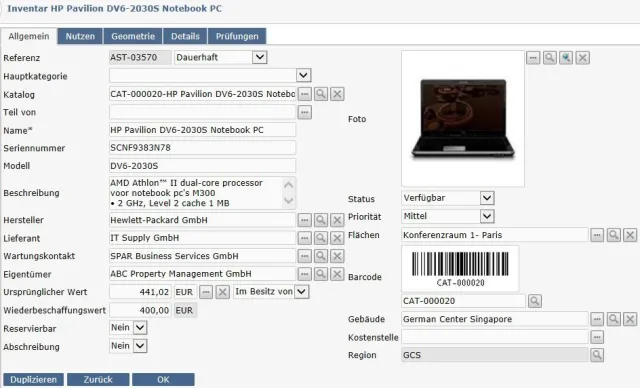 OPTIMIERUNG VON ARBEITSPROZESSEN DURCH EINSATZ VON BARCODESCANNERN IM CAFM SYSTEM AXXERION Bild: OPTIMIERUNG VON ARBEITSPROZESSEN DURCH EINSATZ VON BARCODESCANNERN IM CAFM SYSTEM AXXERION