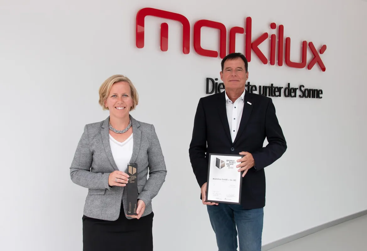Auch in 2020 erhielt Markisenhersteller markilux den „German Brand Award“.