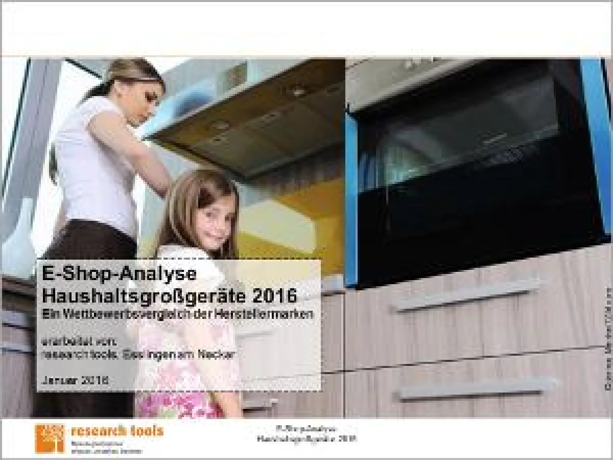 E-Shop-Analyse Haushaltsgroßgeräte 2016