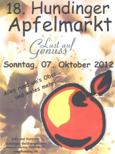 Hundinger Apfelmarkt der Goldberg-Bauern Bild: Hundinger Apfelmarkt der Goldberg-Bauern