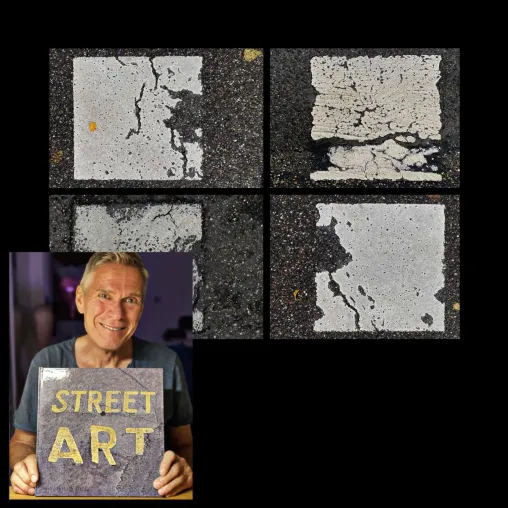 Bild: StreetArt. Das Schlagloch in der Fototasche