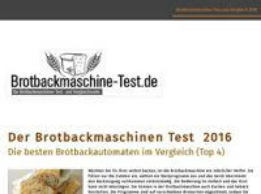 Bild: Durch einen Brotbackmaschinen Vergleich den besten Brotbackautomaten ermitteln auf brotbackmaschine-test.de