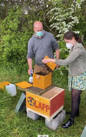 Mit LAPP Bienen der Pflanzenvielfalt auf der Spur Bild: Mit LAPP Bienen der Pflanzenvielfalt auf der Spur