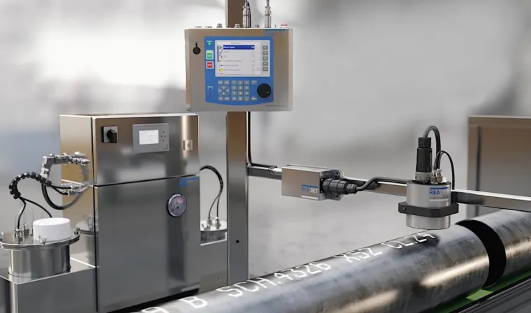 Metall und Blech unverlierbar und sicher beschriften – REA JET auf der Blechexpo 2019 Bild: Metall und Blech unverlierbar und sicher beschriften – REA JET auf der Blechexpo 2019