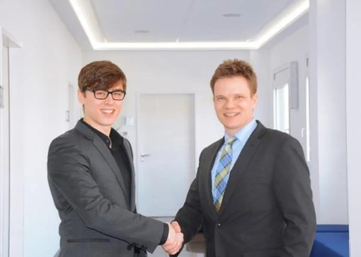 Bild: Arwid Zang (l.) und Andreas Altena Bildquelle: Altena-TCS GmbH, Fotograf: Klaus Aul