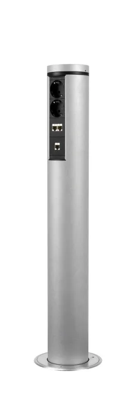 Modulare LanLight Energiesäule mit Strom und Datenanschlüssen