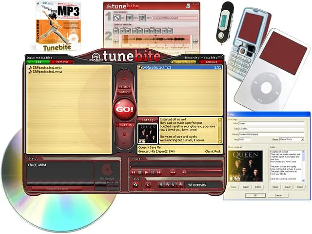 Bild: Kopierschutzentferner Tunebite multipliziert mit neuer Version 4 die Möglichkeiten im Kampf für das Recht auf legale Privatkopien von Musik, Hörbüchern und Videos