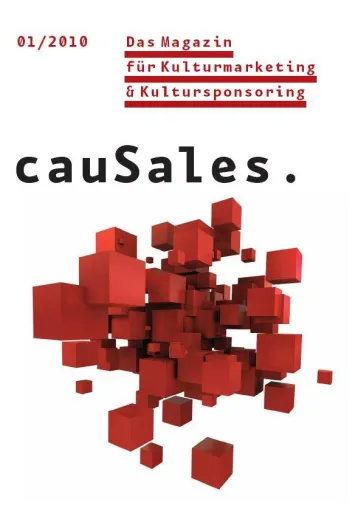 Bild: cauSales.Das Magazin für Kultursponsoring und Kulturmarketing Erstausgabe am 20. April 2010