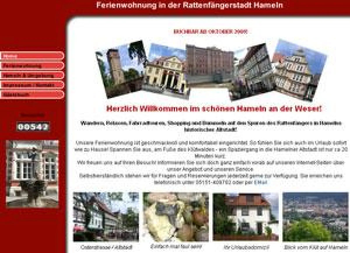 Unsere Homepage www.urlaub-in-hameln.de