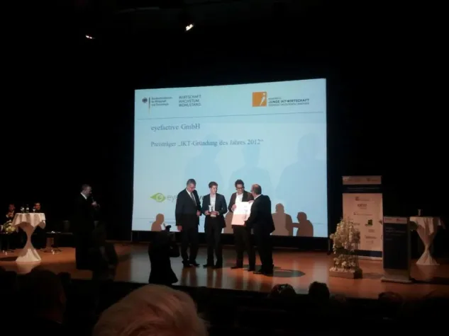 Bild: eyefactive GmbH als IKT-Gründung des Jahres vom BMWI ausgezeichnet